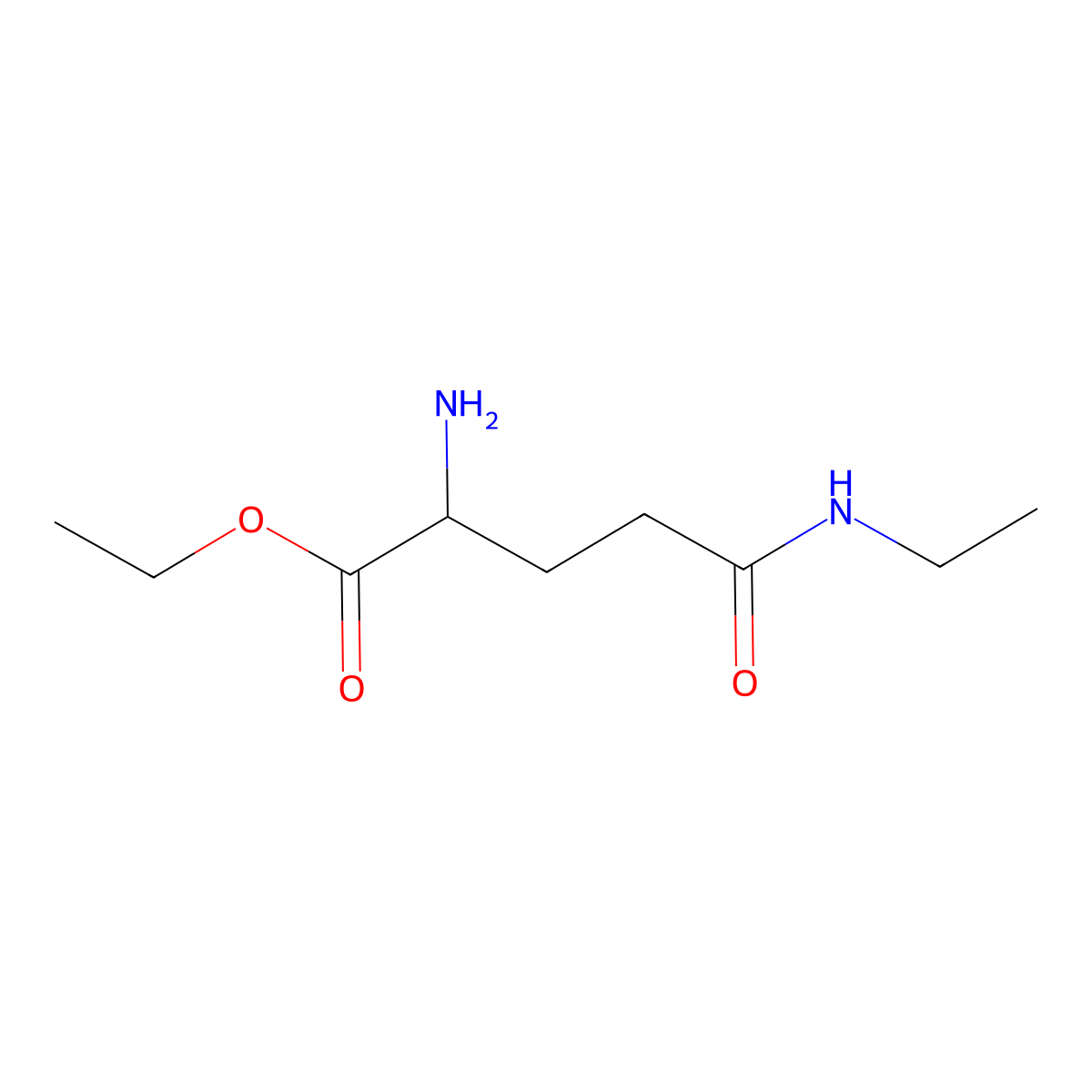 ethyl (2S)-2-amino-4-(ethylcarbamoyl)butanoate molecular structure, CAS 1438653-45-2