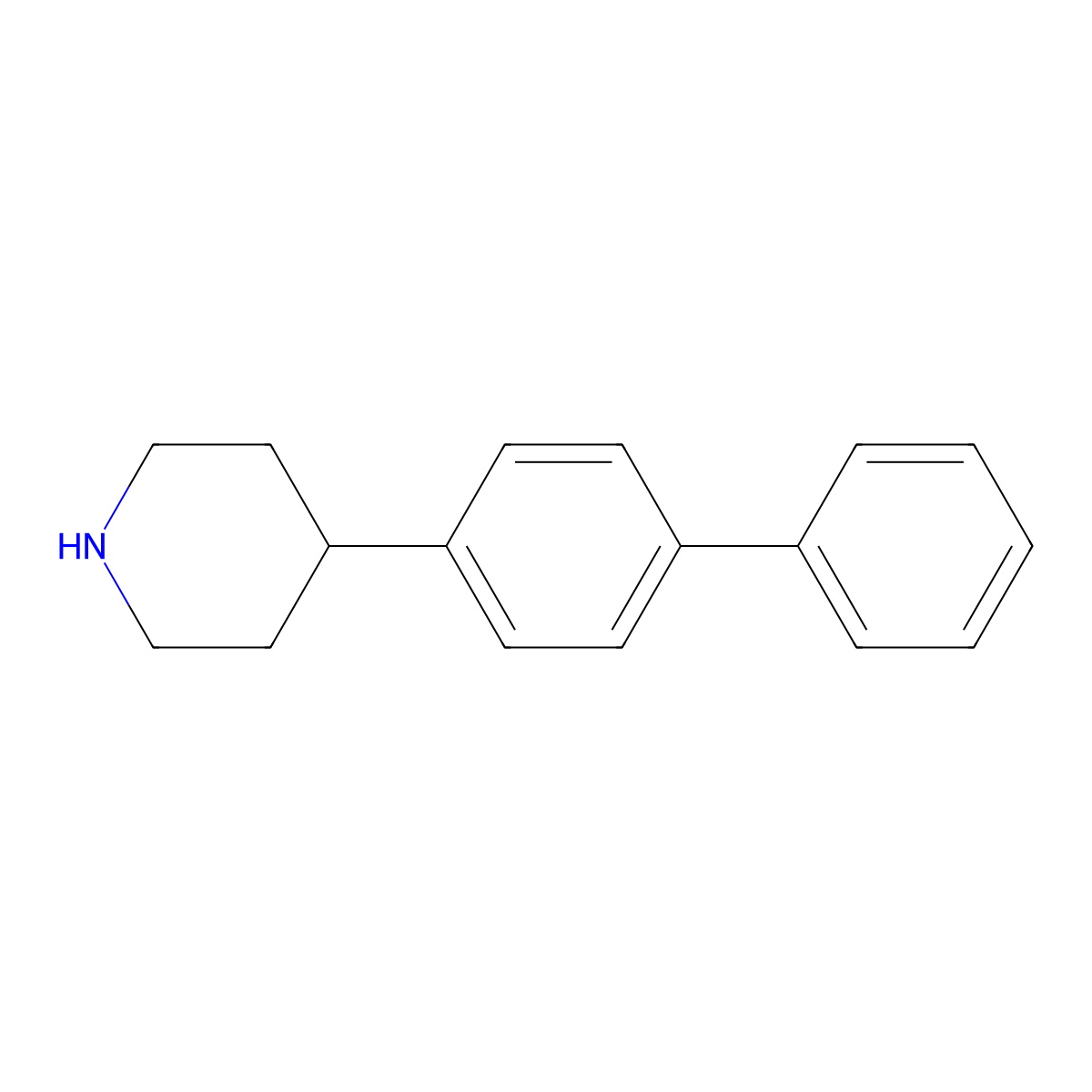 4-Biphenyl-4-yl-piperidine molecular structure, CAS 143867-44-1