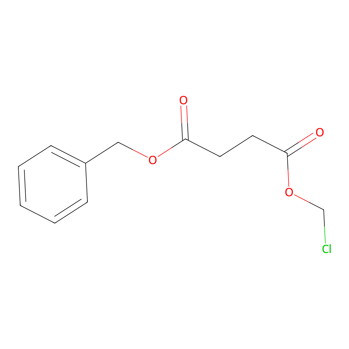 Benzyl (Chloromethyl) Succinate molecular structure, CAS 143869-67-4