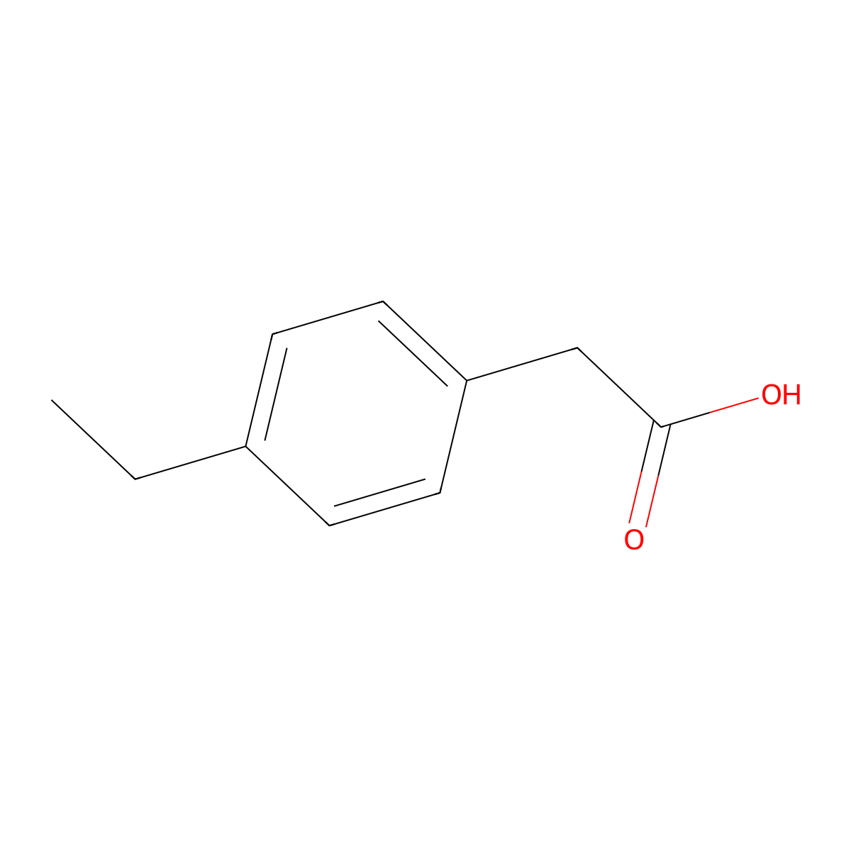 (4-Ethylphenyl)acetic acid molecular structure, CAS 14387-10-1