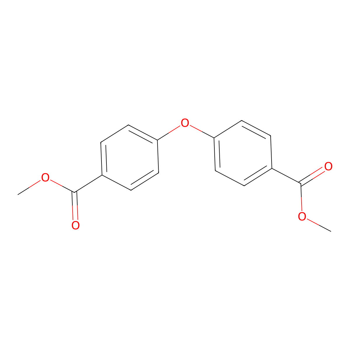 Dimethyl 4,4'-oxydibenzoate molecular structure, CAS 14387-30-5