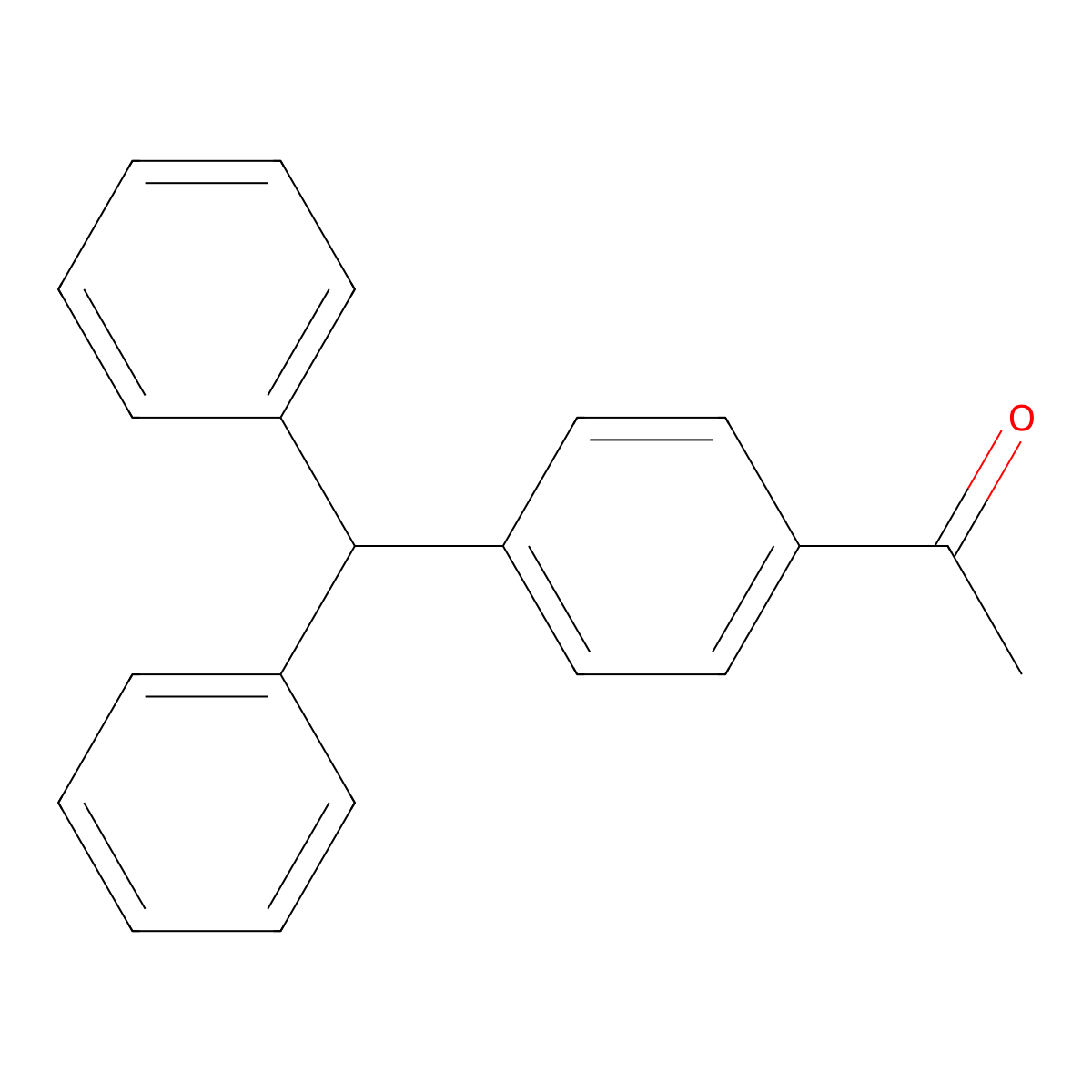 1-[4-(Diphenylmethyl)phenyl]ethan-1-one molecular structure, CAS 143870-53-5