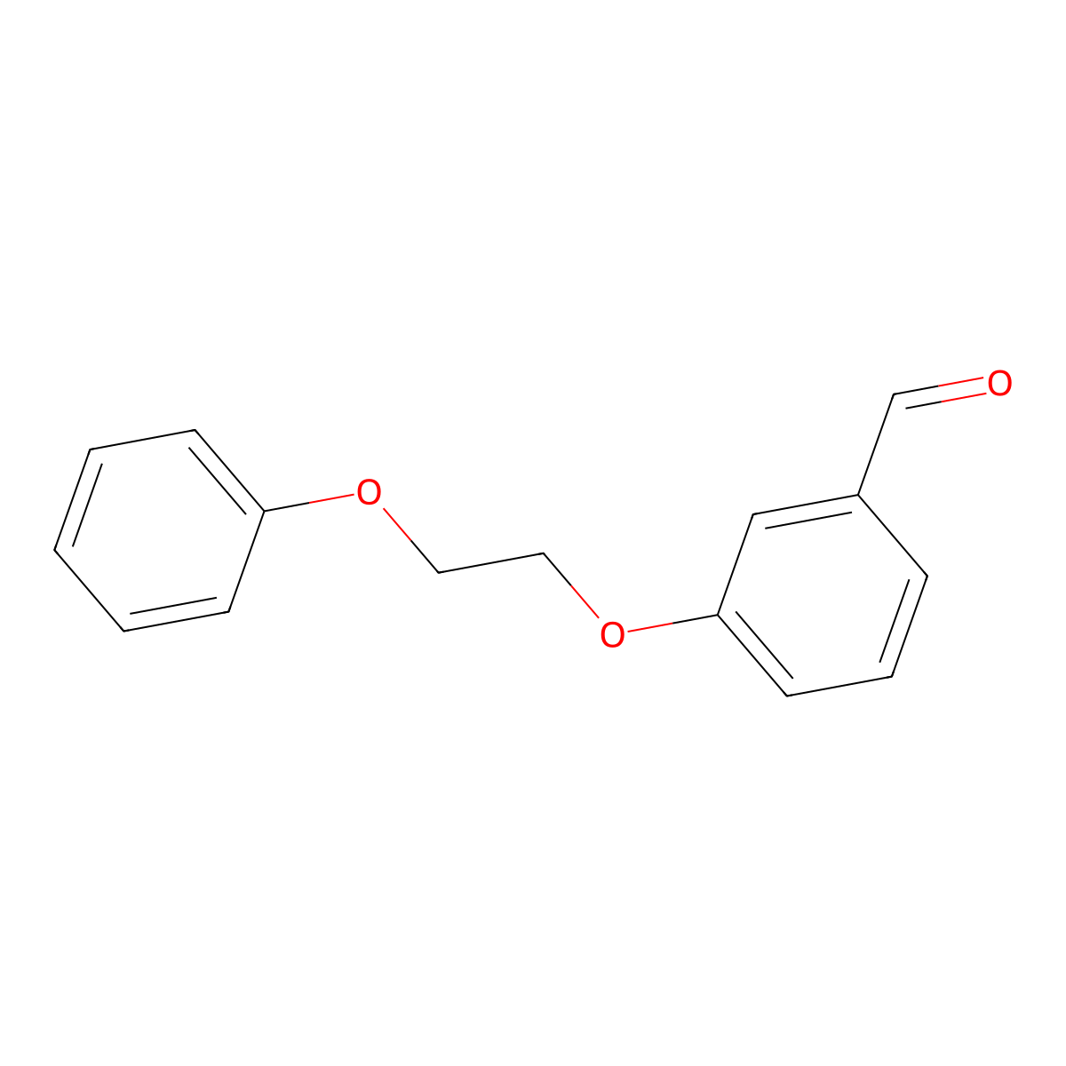 3-(2-Phenoxyethoxy)benzaldehyde molecular structure, CAS 143876-03-3