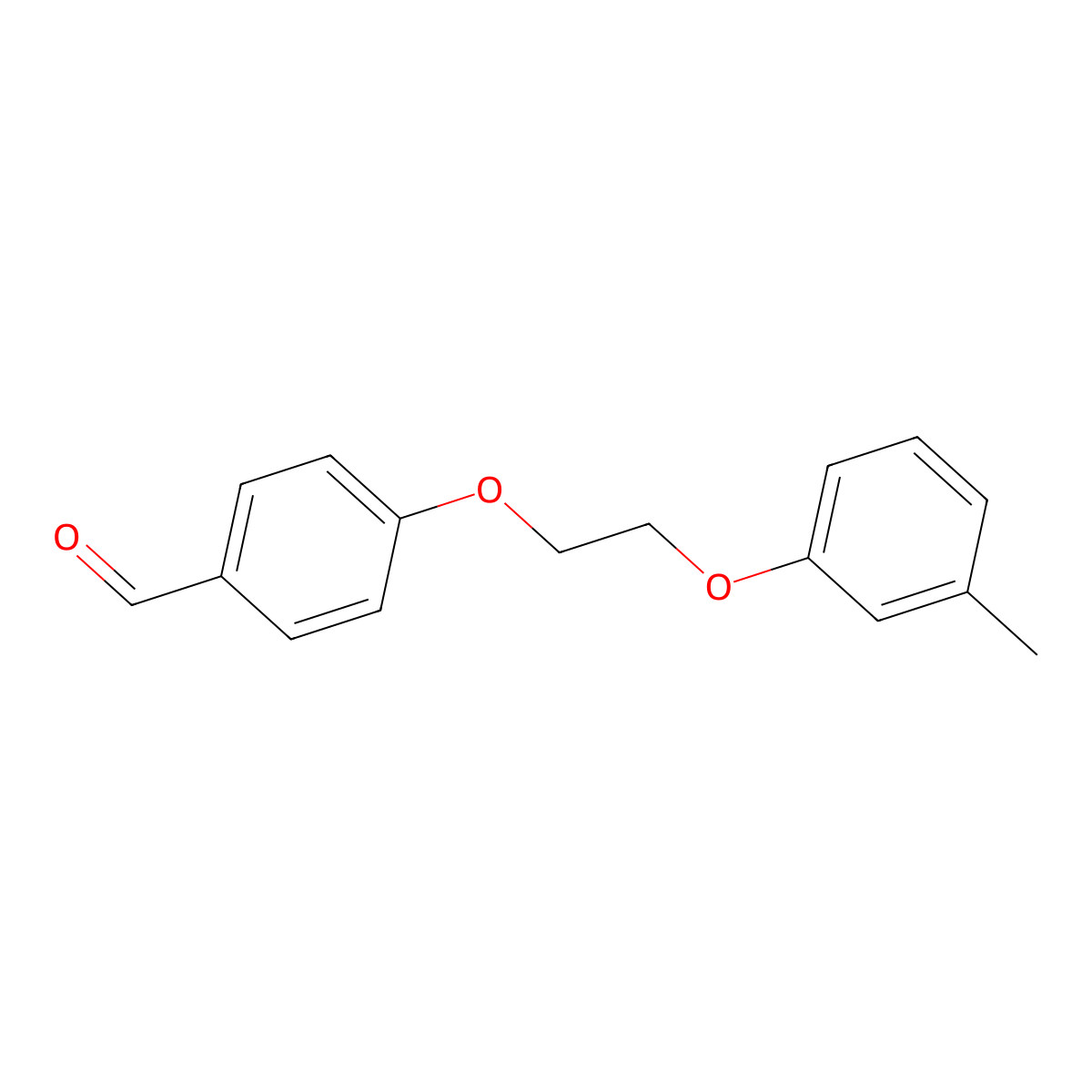 4-[2-(3-Methylphenoxy)ethoxy]benzaldehyde molecular structure, CAS 143876-04-4