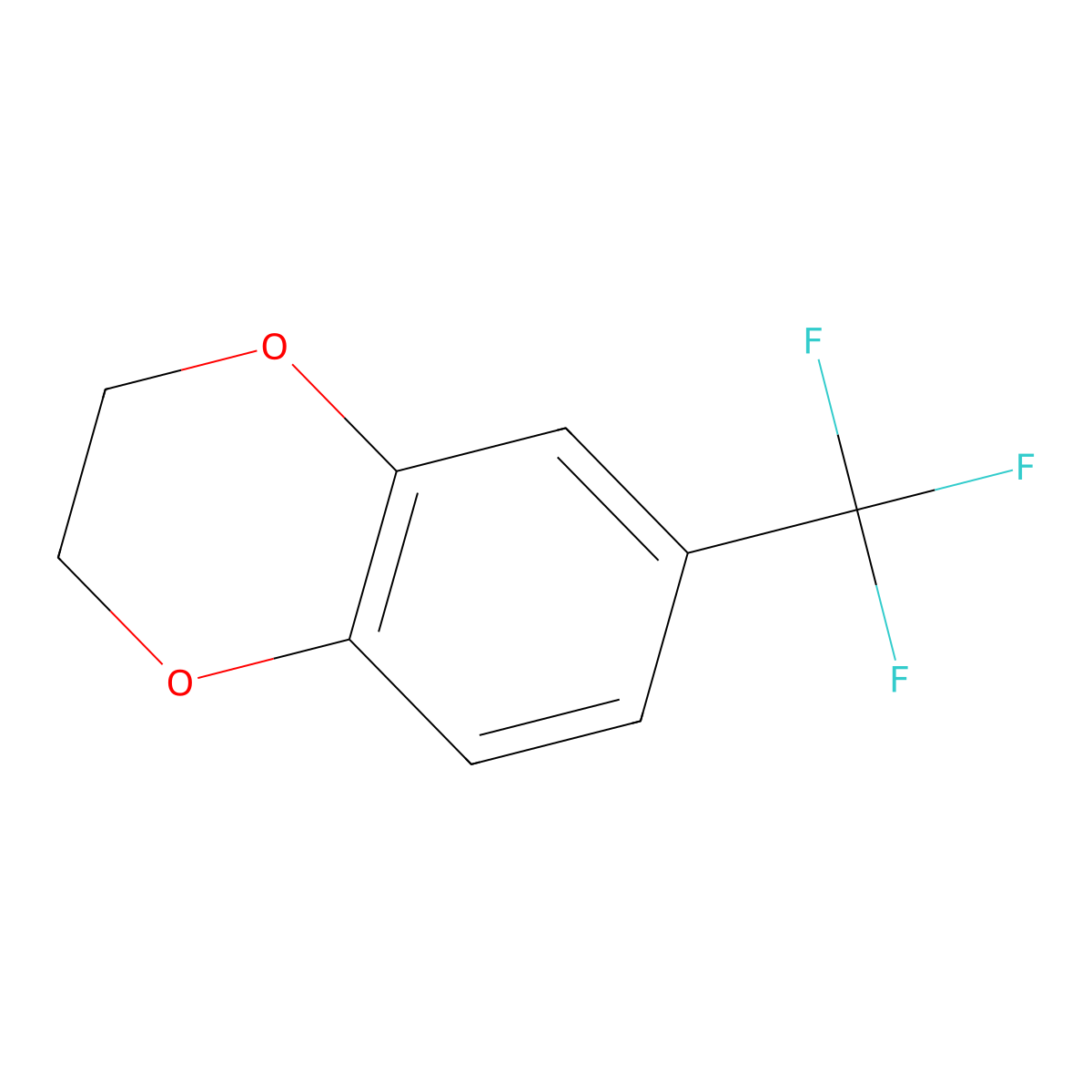 6-(Trifluoromethyl)-2,3-dihydrobenzo[b][1,4]dioxine molecular structure, CAS 1438806-67-7