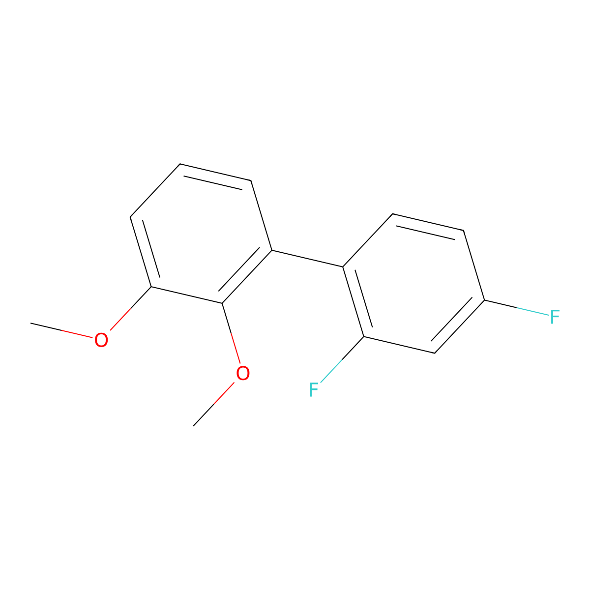 1-(2,4-Difluorophenyl)-2,3-dimethoxybenzene molecular structure, CAS 1438807-19-2