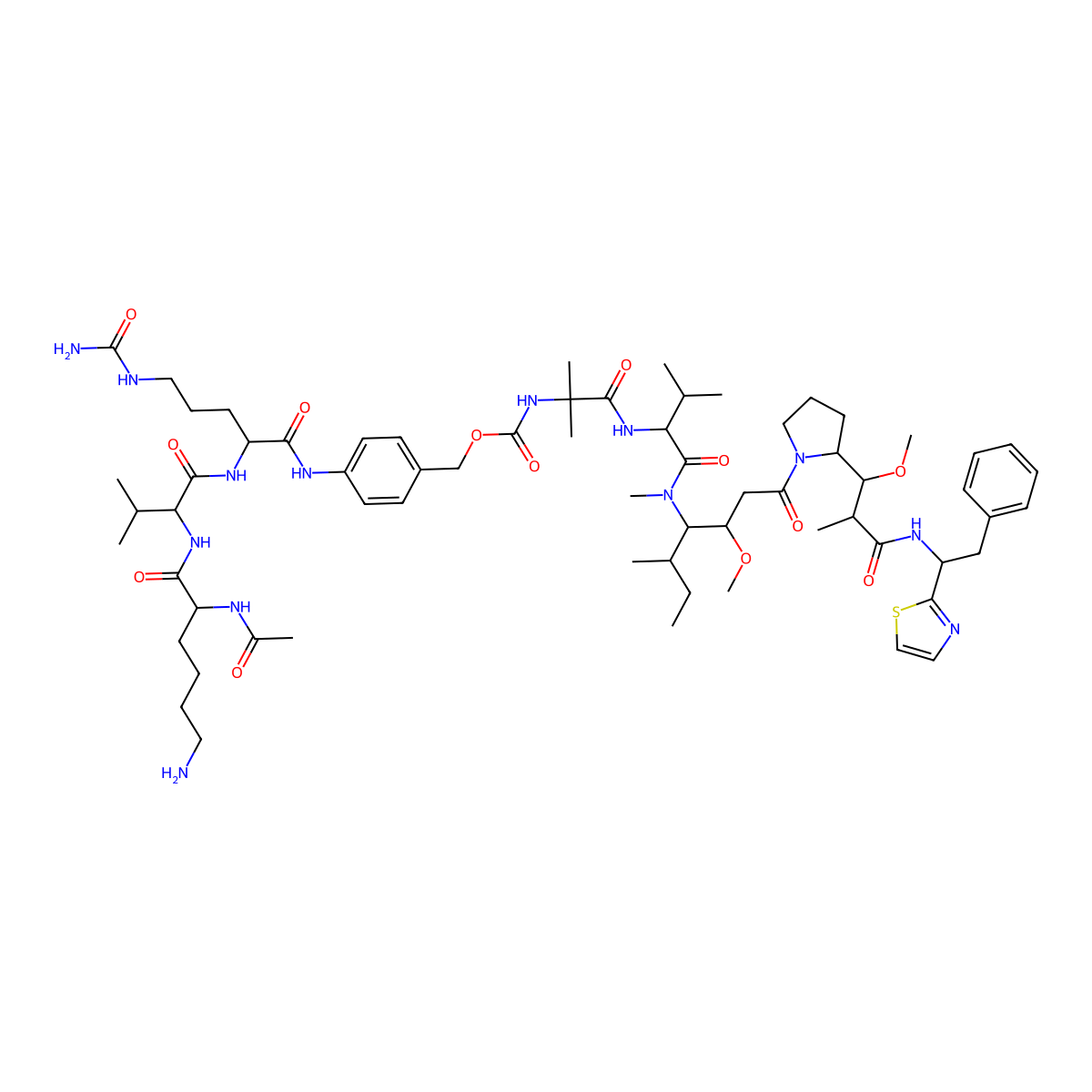 AcLys-PABC-VC-Aur0101 molecular structure, CAS 1438851-17-2