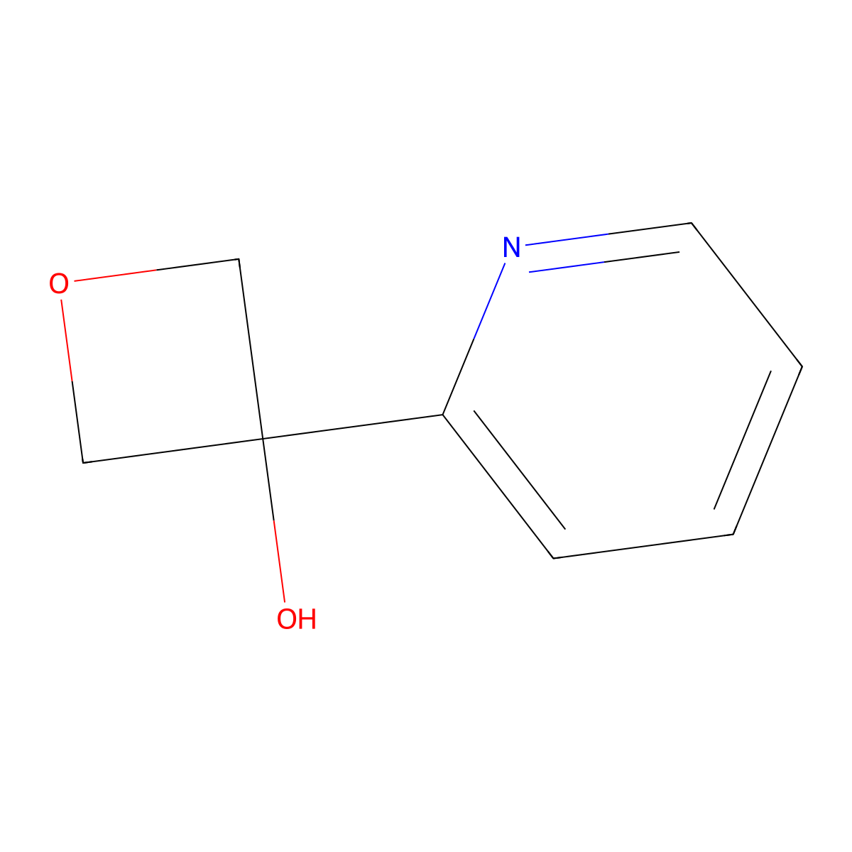 3-(Pyridin-2-YL)oxetan-3-OL molecular structure, CAS 1438858-57-1