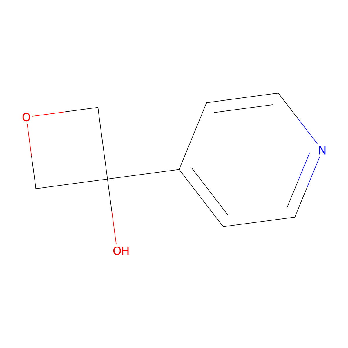 3-(Pyridin-4-YL)oxetan-3-OL molecular structure, CAS 1438858-58-2
