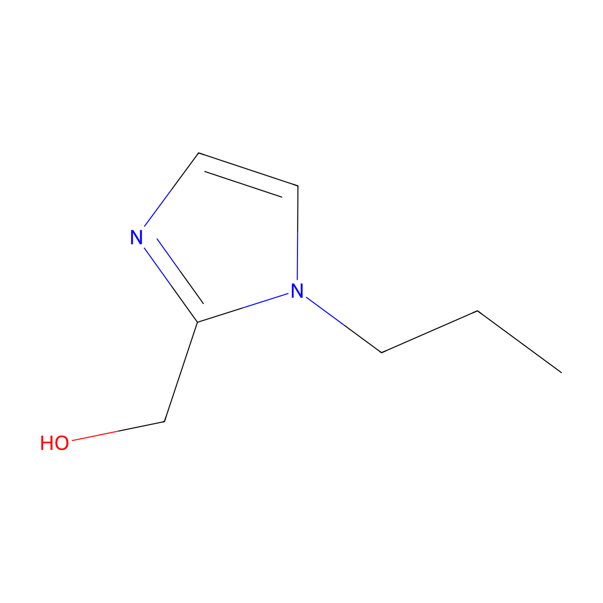 (1-Propyl-1H-imidazol-2-yl)methanol molecular structure, CAS 143886-50-4