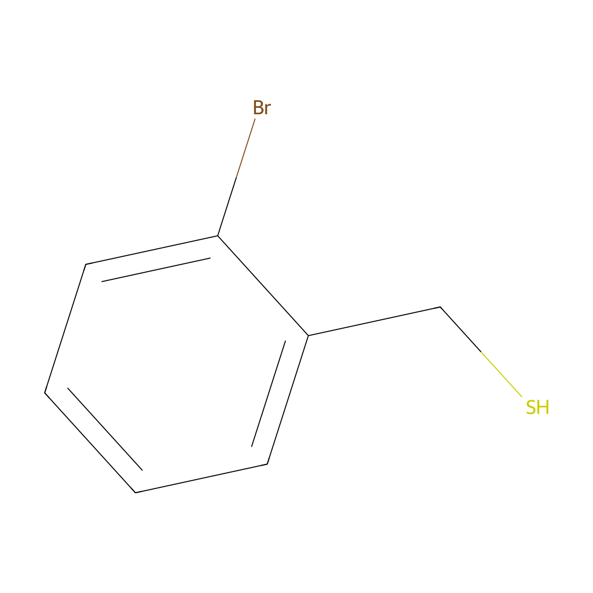 (2-Bromophenyl)methanethiol molecular structure, CAS 143888-85-1