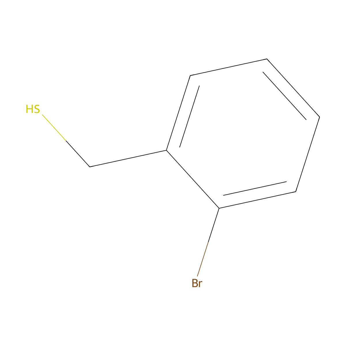 (2-Bromophenyl)methanethiol molecular structure, CAS 143888-85-1