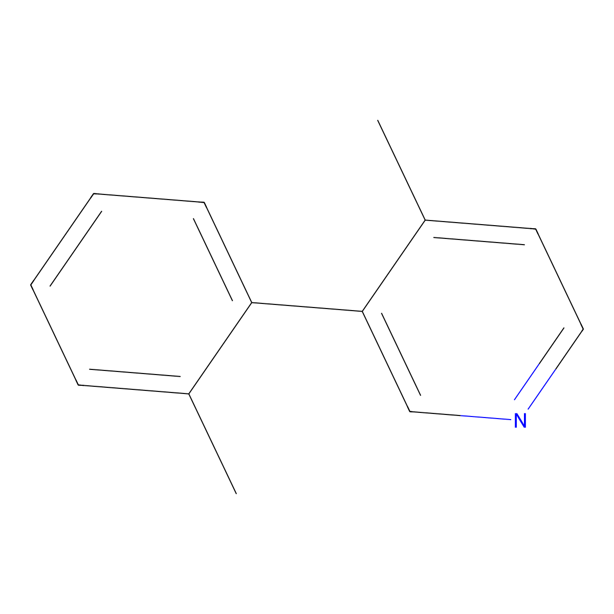 4-Methyl-3-(o-tolyl)pyridine molecular structure, CAS 1438894-21-3