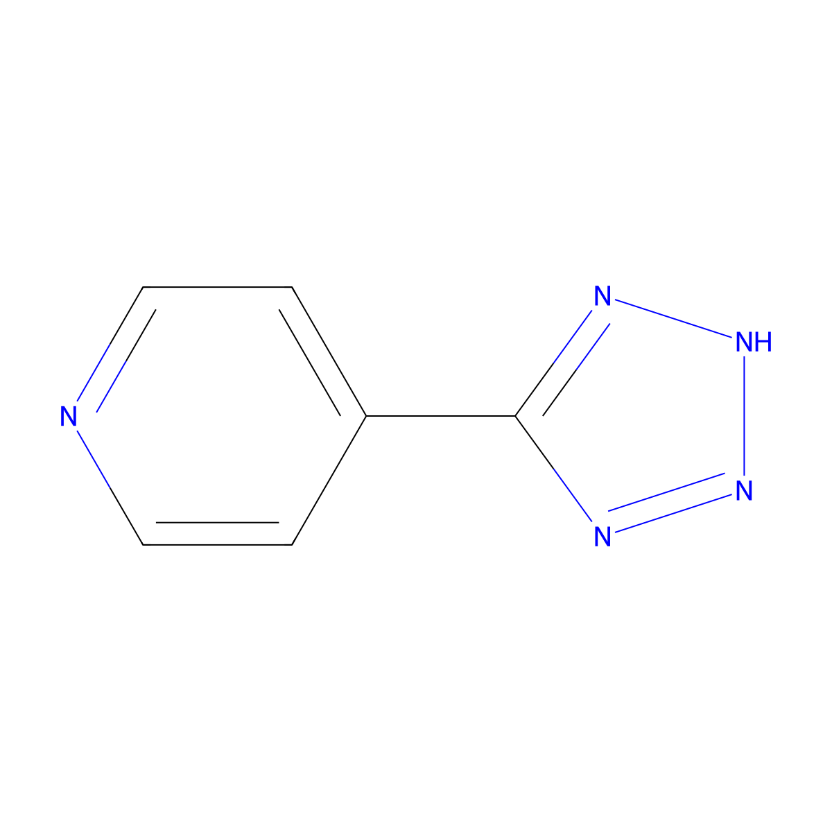 5-(4-Pyridyl)-1H-Tetrazole molecular structure, CAS 14389-12-9