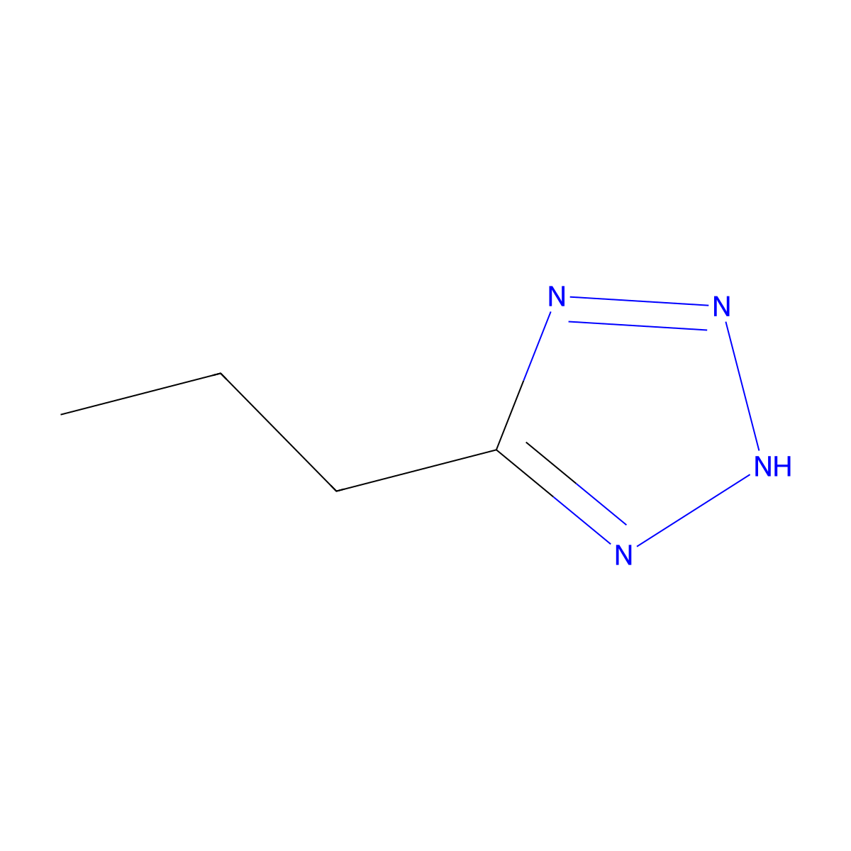 5-Propyl-2H-tetrazole molecular structure, CAS 14389-13-0