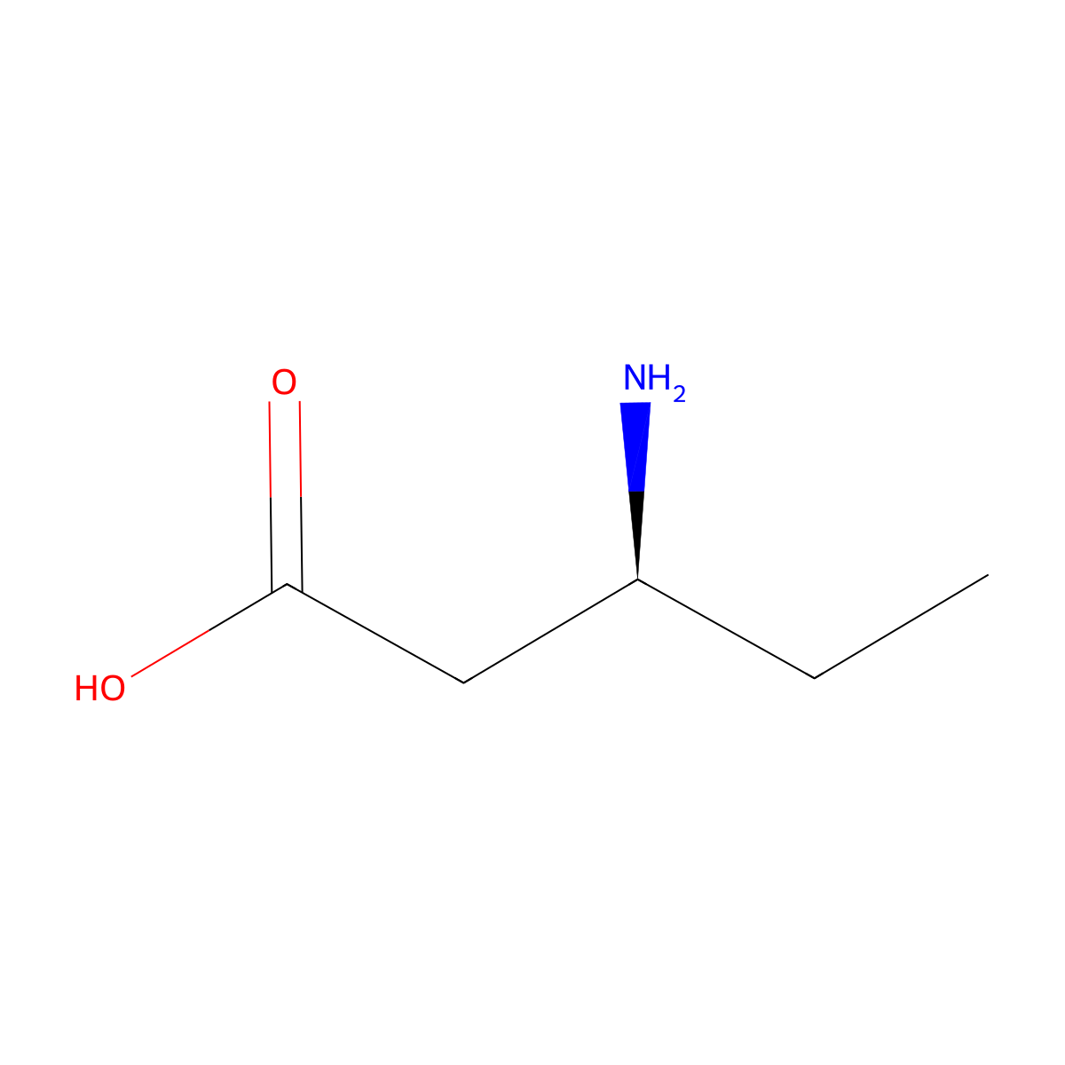 (S)-3-Aminopentanoic acid molecular structure, CAS 14389-77-6