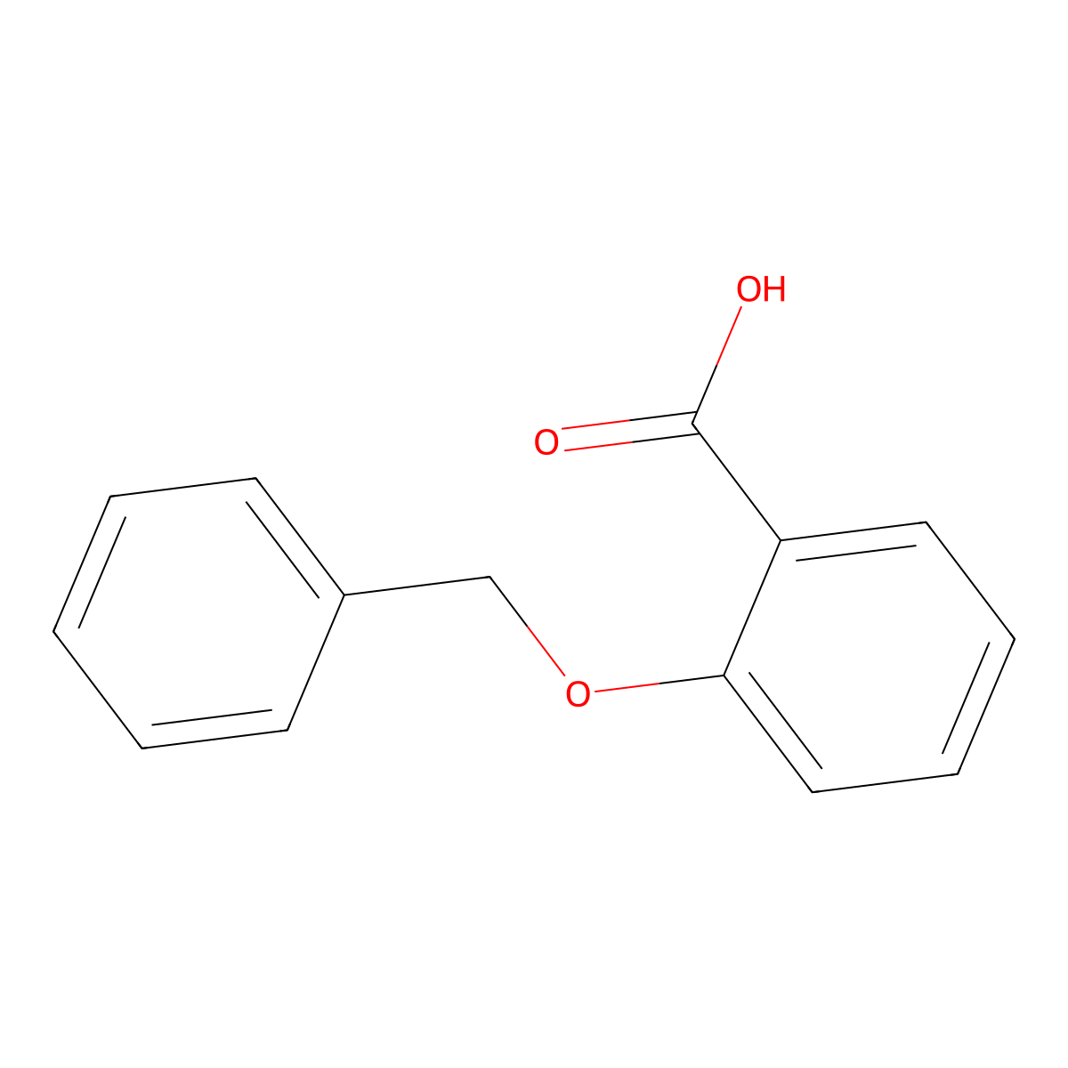 2-Benzyloxybenzoic acid molecular structure, CAS 14389-86-7