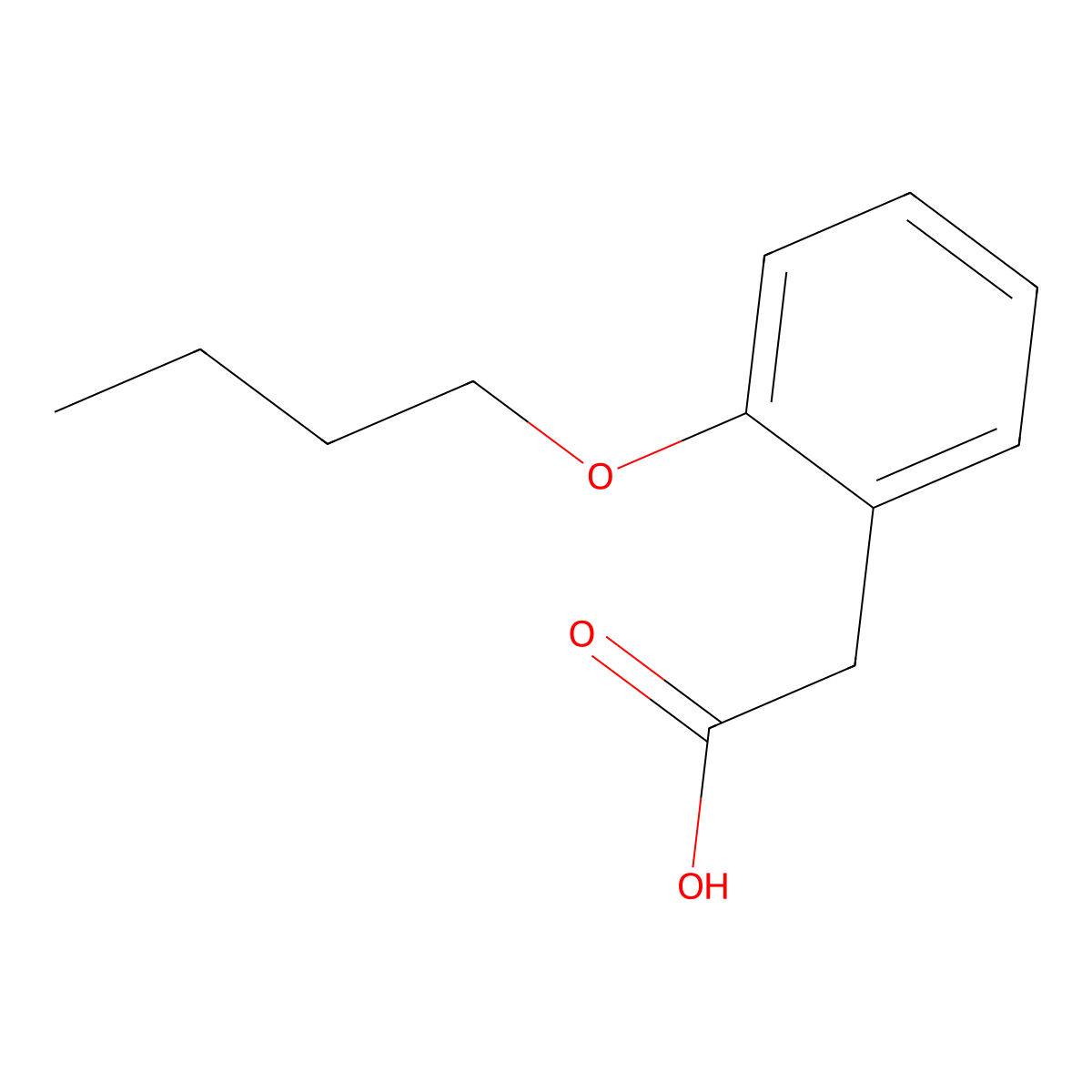 (2-Butoxyphenyl)acetic acid molecular structure, CAS 143895-99-2