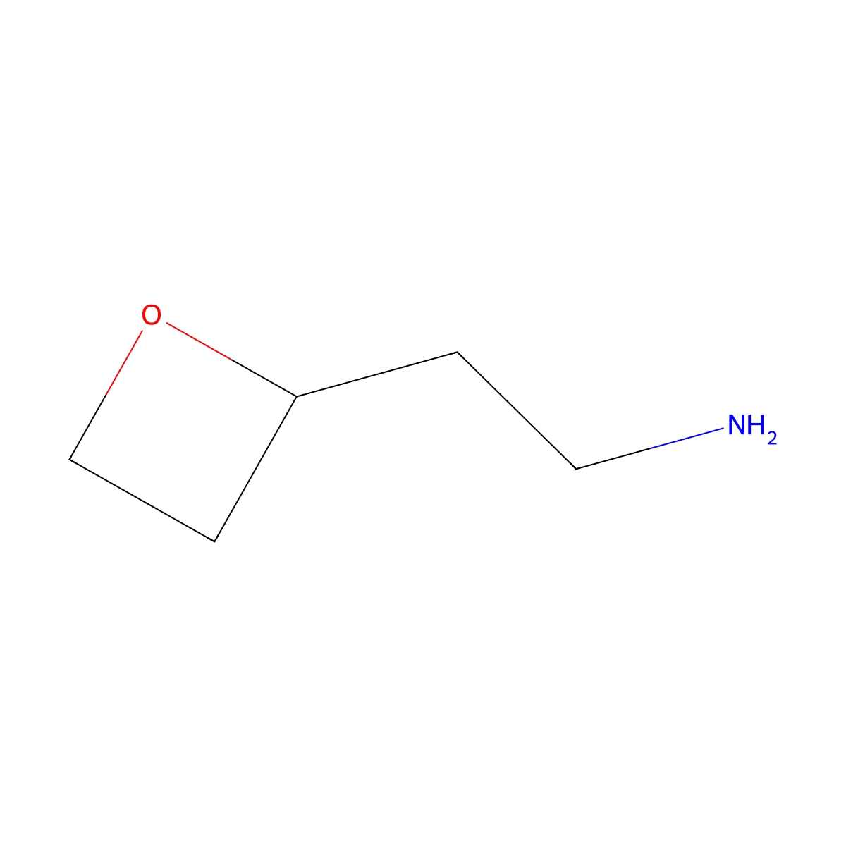 2-[(2S)-oxetan-2-yl]ethan-1-amine molecular structure, CAS 1438983-99-3