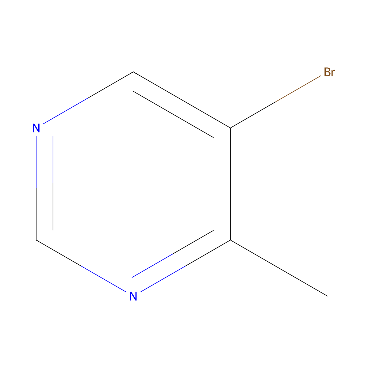 5-Bromo-4-methylpyrimidine molecular structure, CAS 1439-09-4