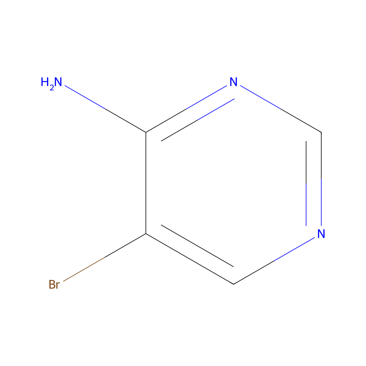 4-Amino-5-bromopyrimidine molecular structure, CAS 1439-10-7