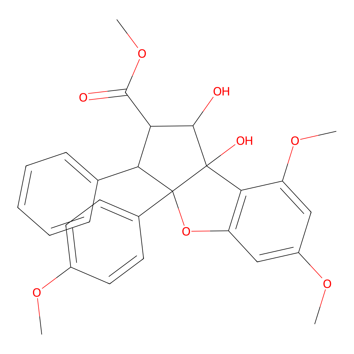Aglafolin molecular structure, CAS 143901-35-3