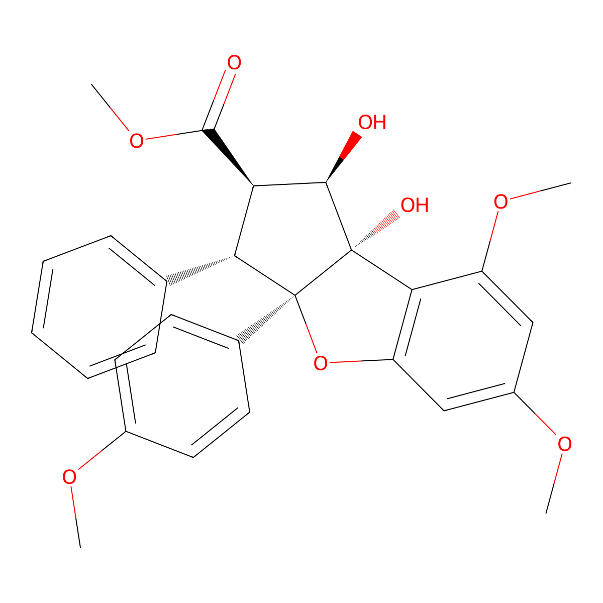 Aglafolin molecular structure, CAS 143901-35-3