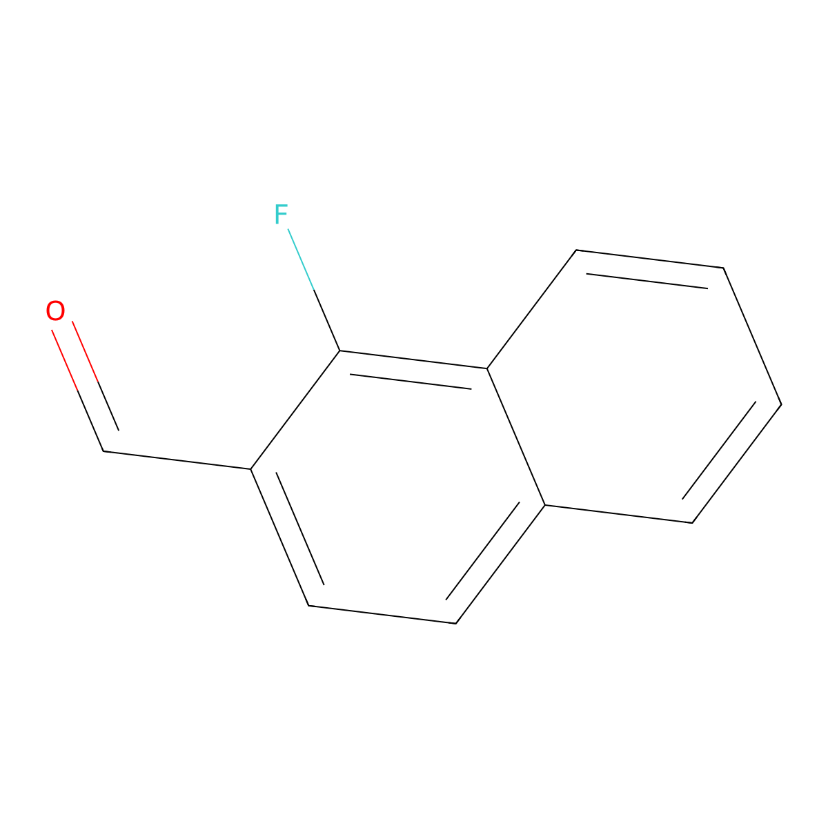 1-Fluoronaphthalene-2-carbaldehyde molecular structure, CAS 143901-96-6