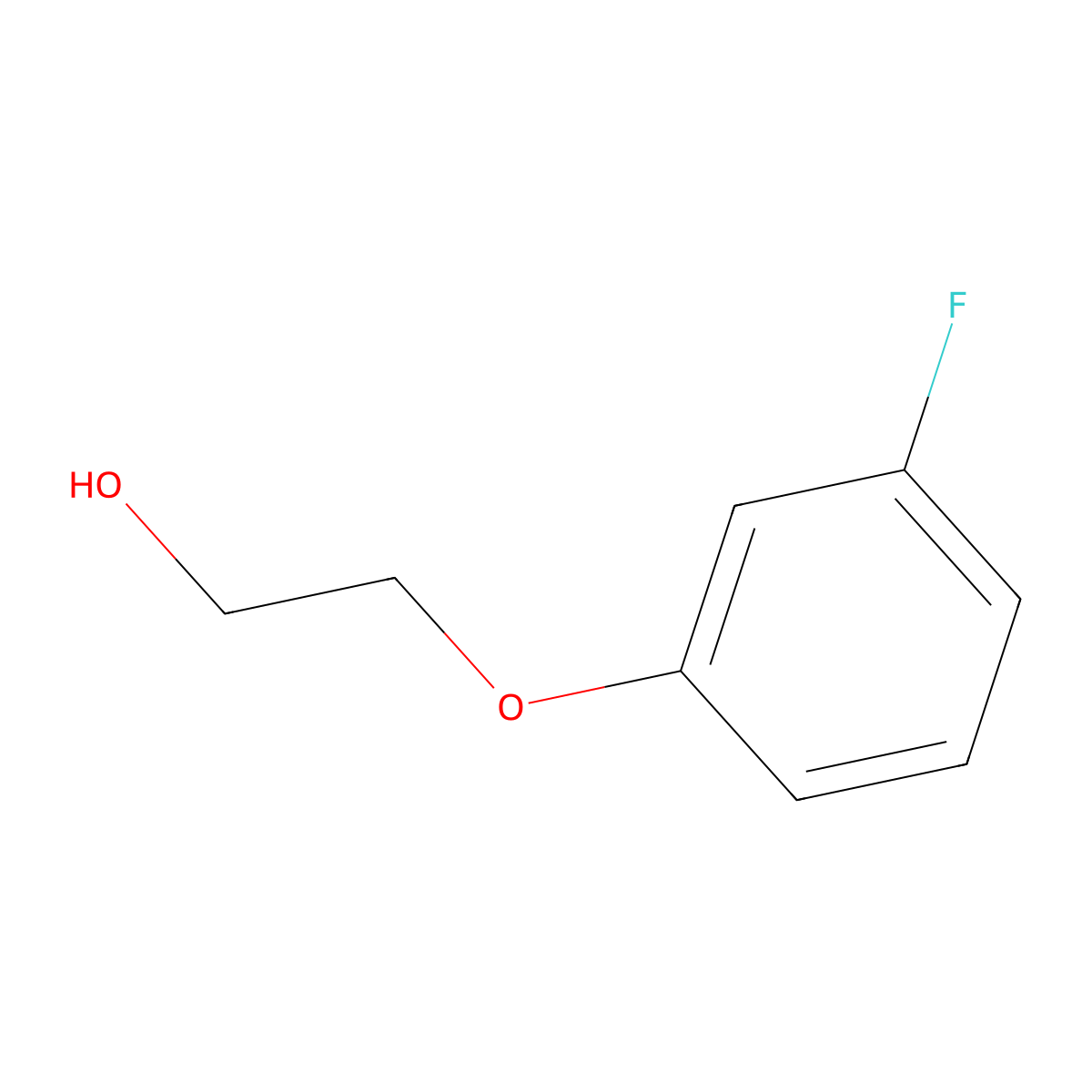 2-(3-Fluorophenoxy)ethanol molecular structure, CAS 143915-17-7