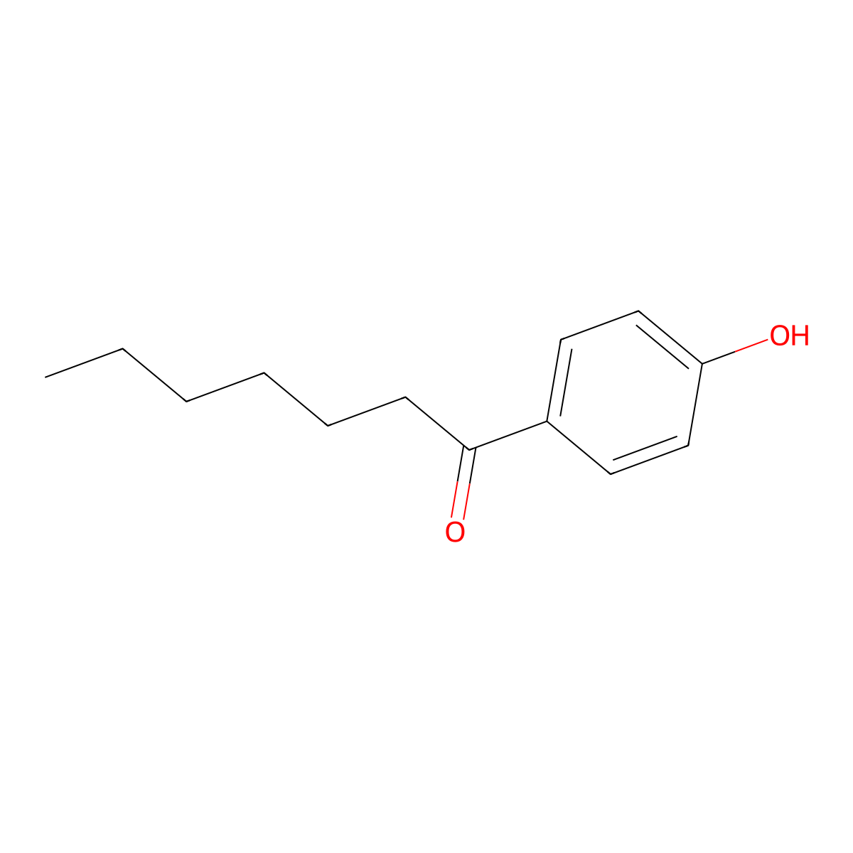 4'-Hydroxyheptanophenone molecular structure, CAS 14392-72-4