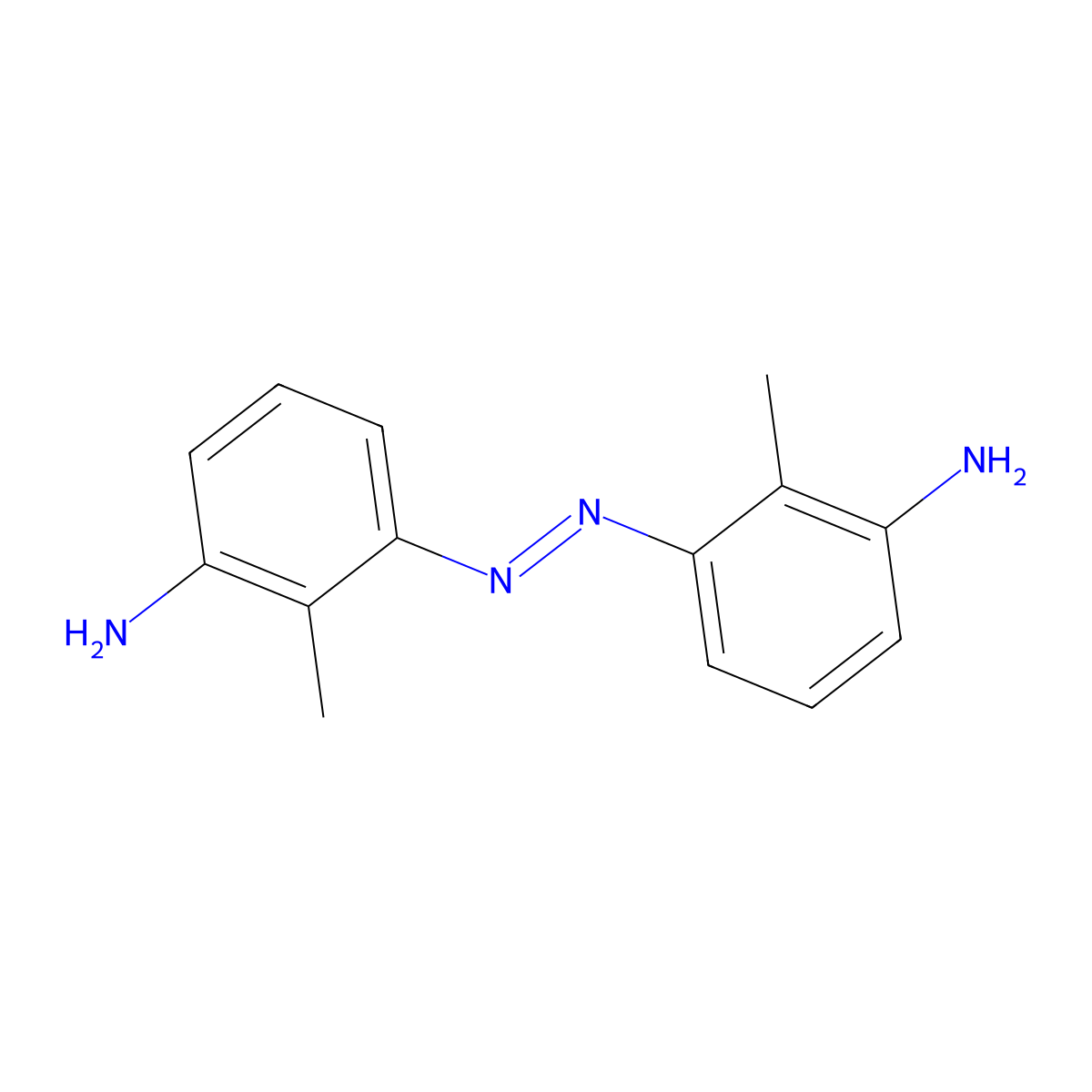 3,3'-Diamino-2,2'-dimethylazobenzene molecular structure, CAS 143922-97-8