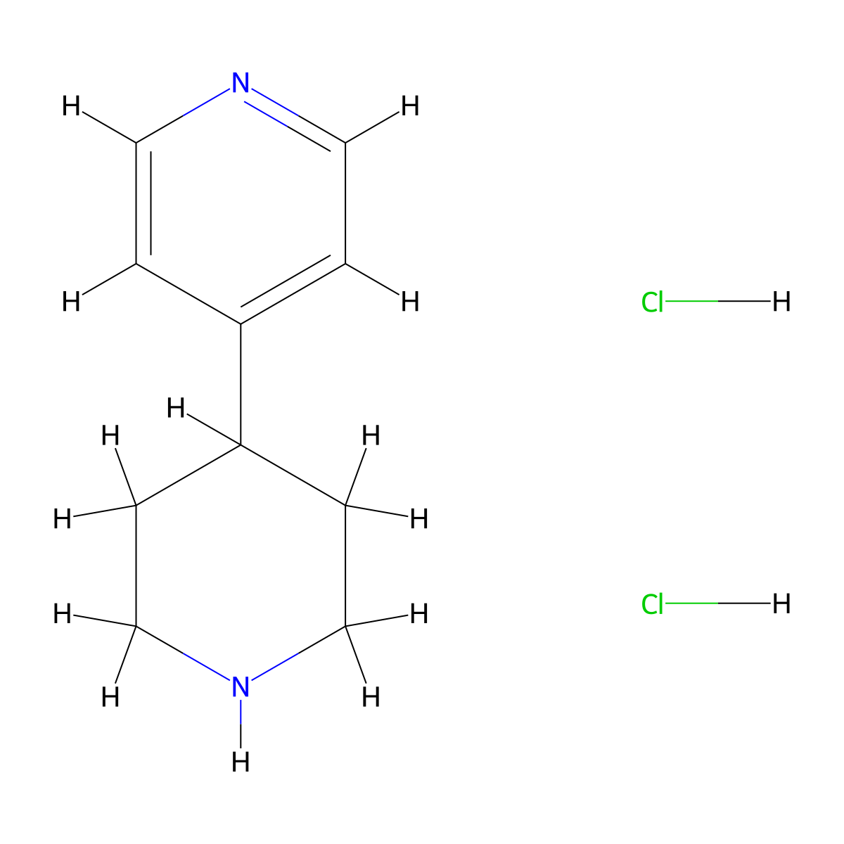 4-(Piperidin-4-yl)pyridine dihydrochloride molecular structure, CAS 143924-47-4