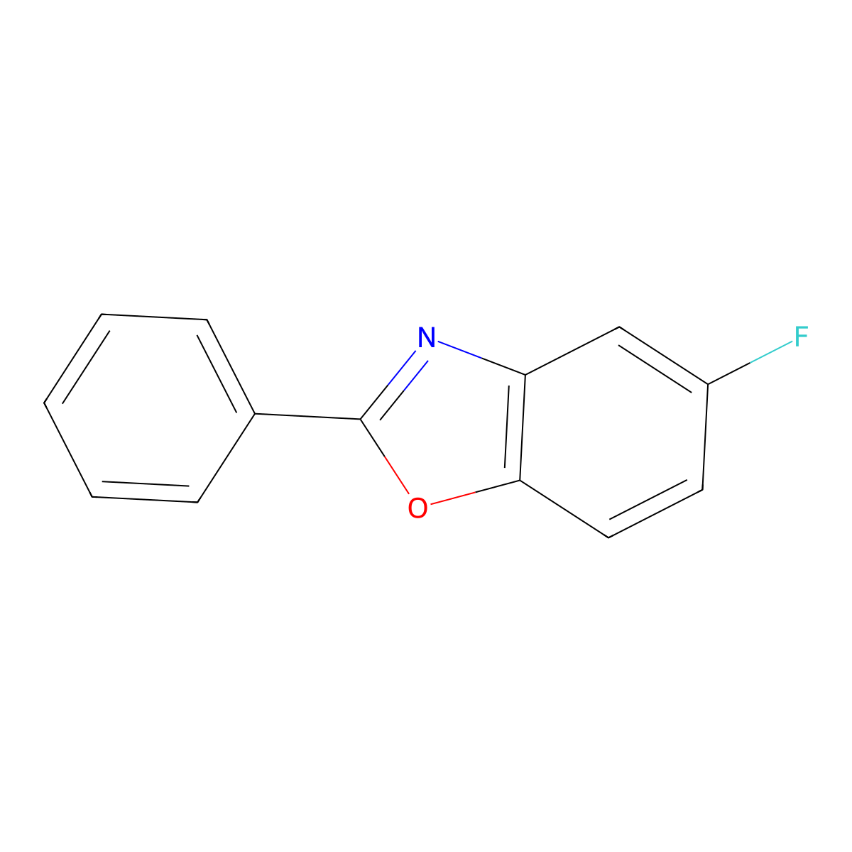 5-Fluoro-2-phenyl-1,3-benzoxazole molecular structure, CAS 143925-48-8
