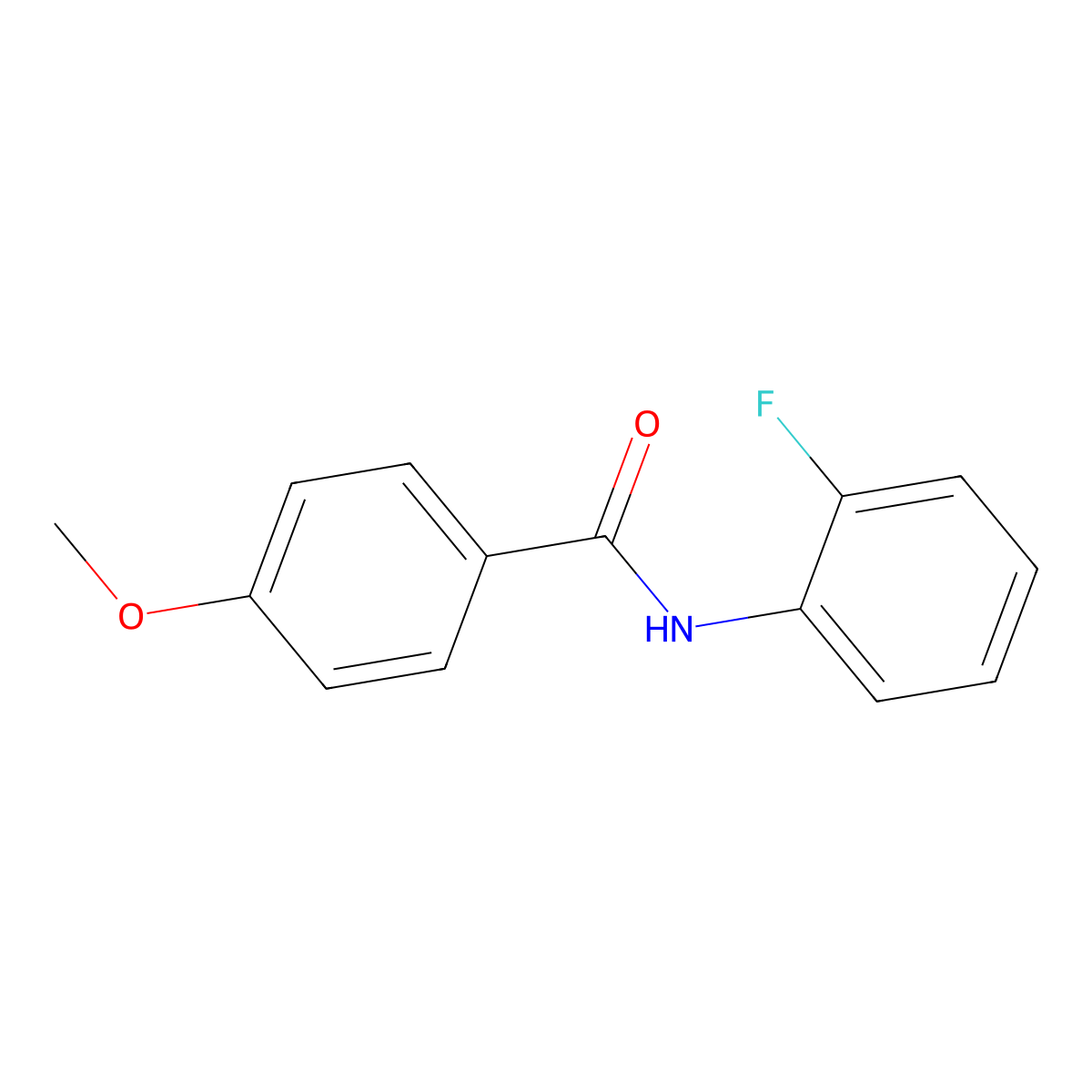N-(2-fluorophenyl)-4-methoxybenzamide molecular structure, CAS 143925-52-4