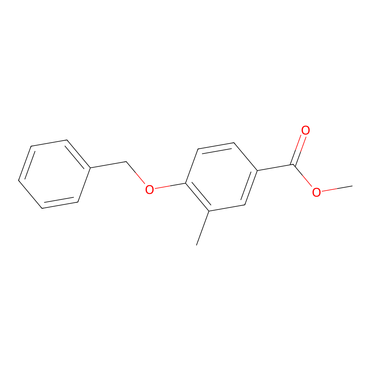Methyl 4-(benzyloxy)-3-methylbenzoate molecular structure, CAS 1439364-88-1