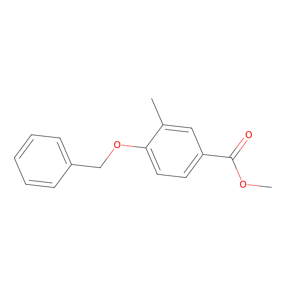 Methyl 4-(benzyloxy)-3-methylbenzoate molecular structure, CAS 1439364-88-1