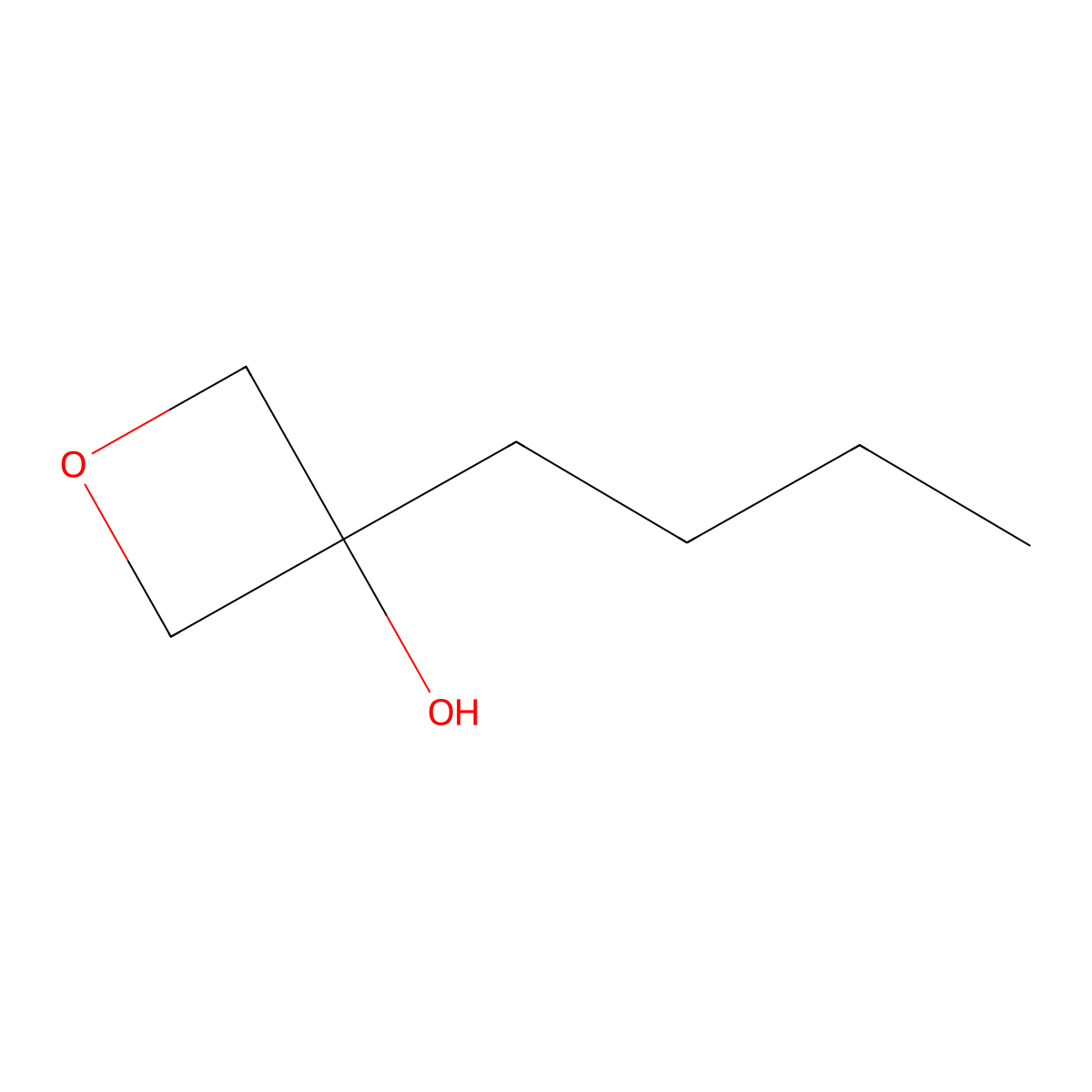 3-Butyloxetan-3-ol molecular structure, CAS 1439367-52-8