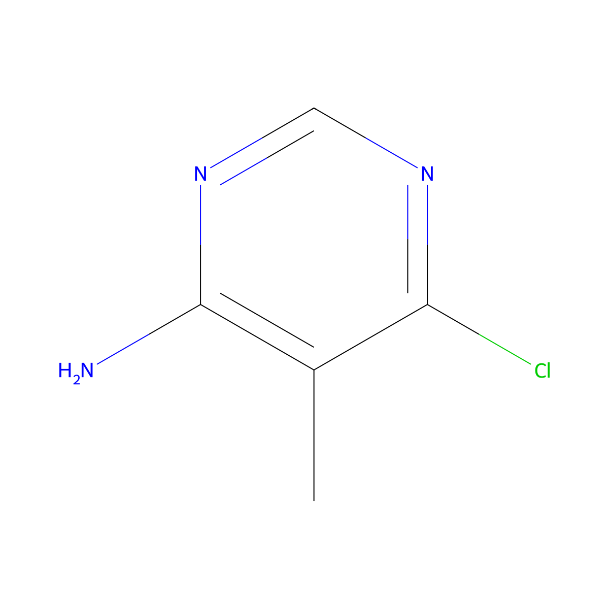 6-Chloro-5-methylpyrimidin-4-amine molecular structure, CAS 14394-56-0