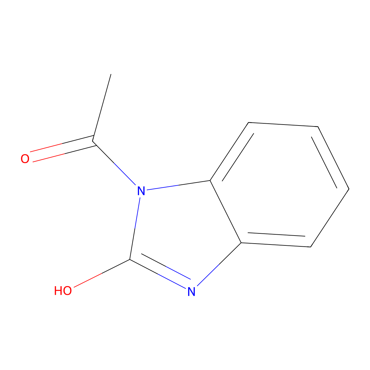 1-acetyl-1H-benzimidazol-2-ol molecular structure, CAS 14394-91-3