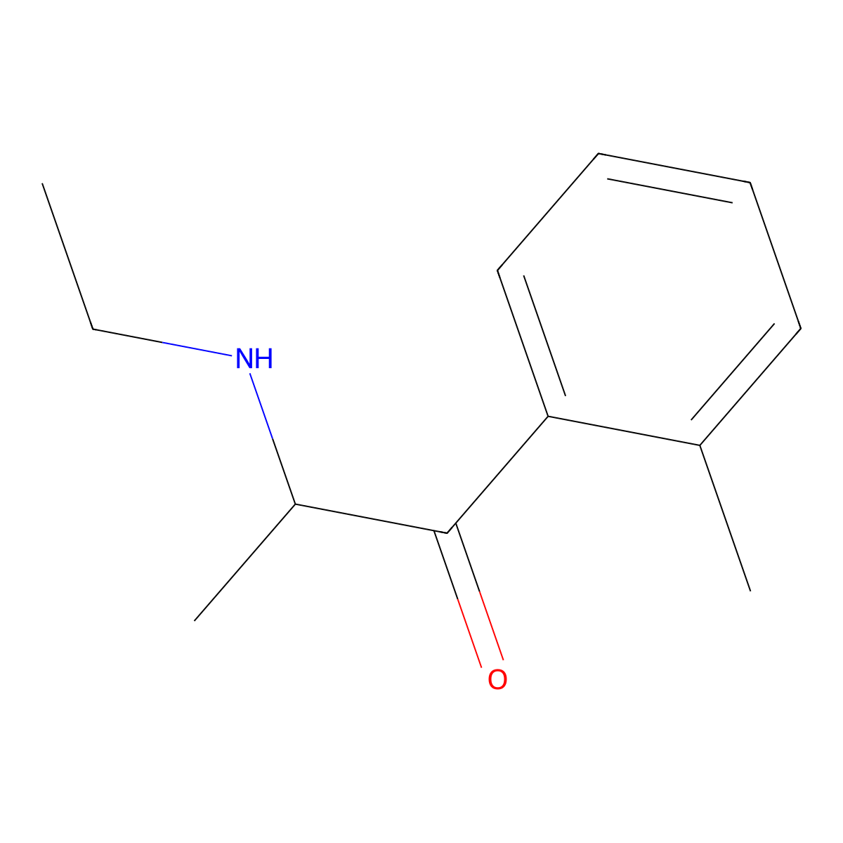 2-Methylethcathinone molecular structure, CAS 1439439-84-5
