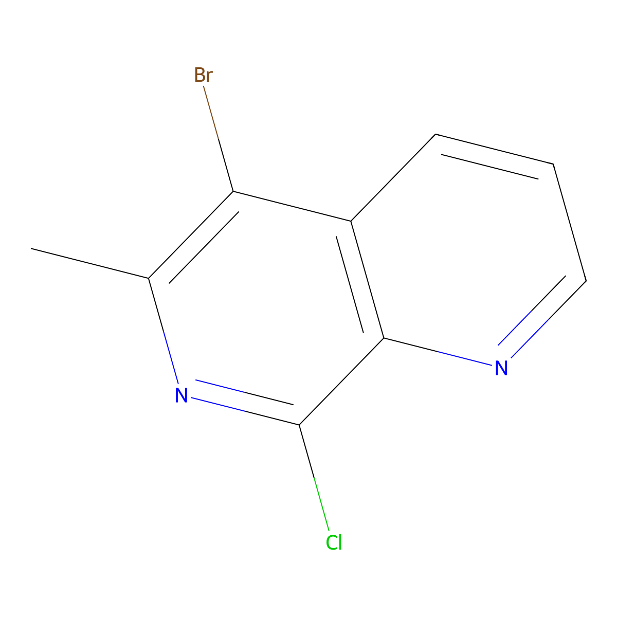 5-Bromo-8-chloro-6-methyl-1,7-naphthyridine molecular structure, CAS 1439441-55-0