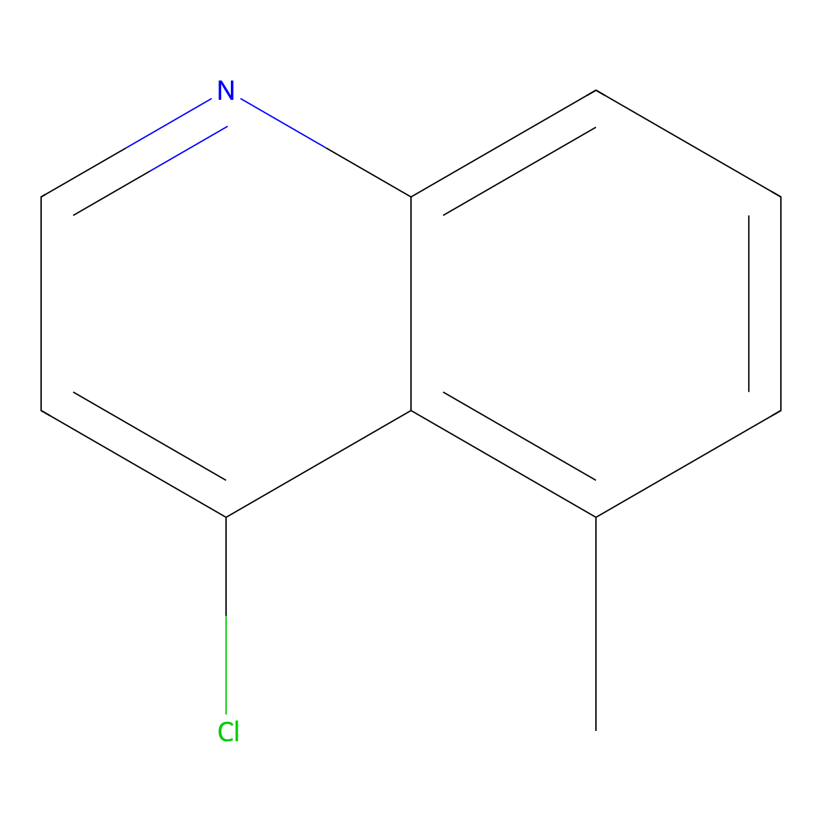4-Chloro-5-methylquinoline molecular structure, CAS 143946-48-9