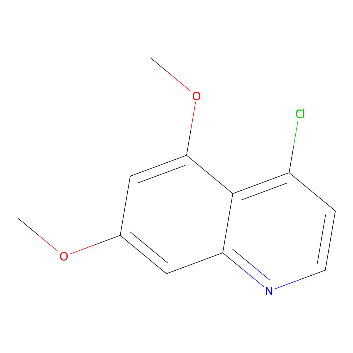 4-Chloro-5,7-dimethoxyquinoline molecular structure, CAS 143946-49-0