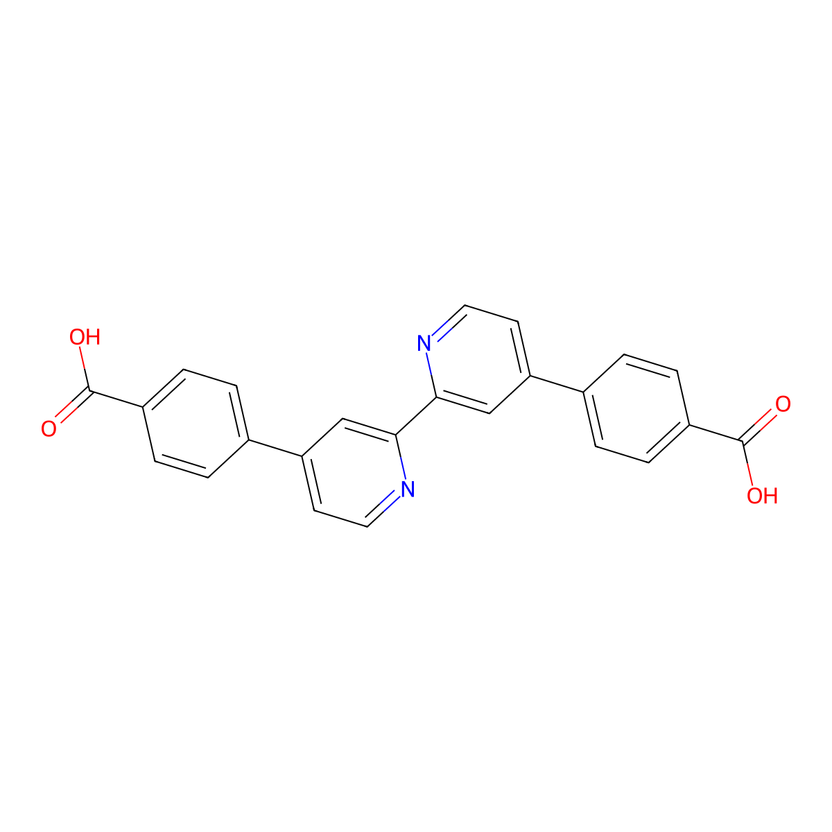4,4'-([2,2'-Bipyridine]-4,4'-diyl)dibenzoic acid molecular structure, CAS 143954-72-7