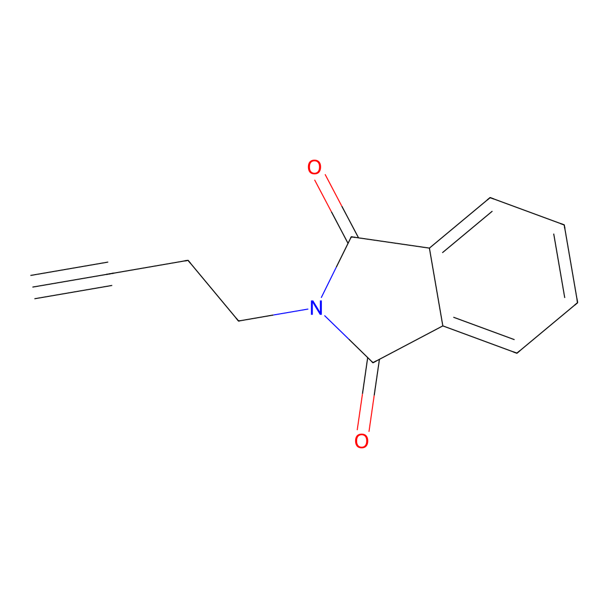 N-(3-Butynyl)phthalimide molecular structure, CAS 14396-90-8