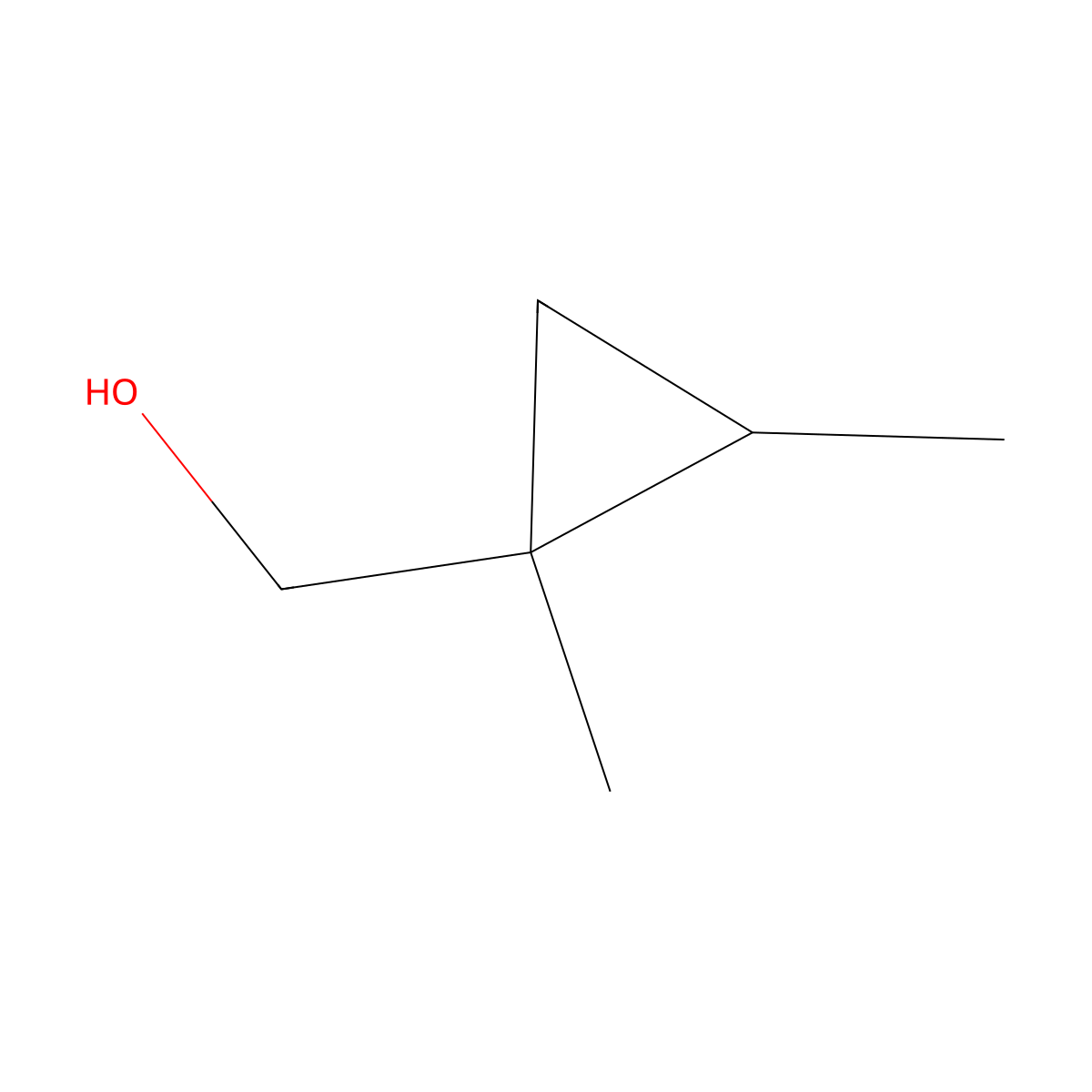 (1,2-Dimethylcyclopropyl)methanol molecular structure, CAS 143965-93-9