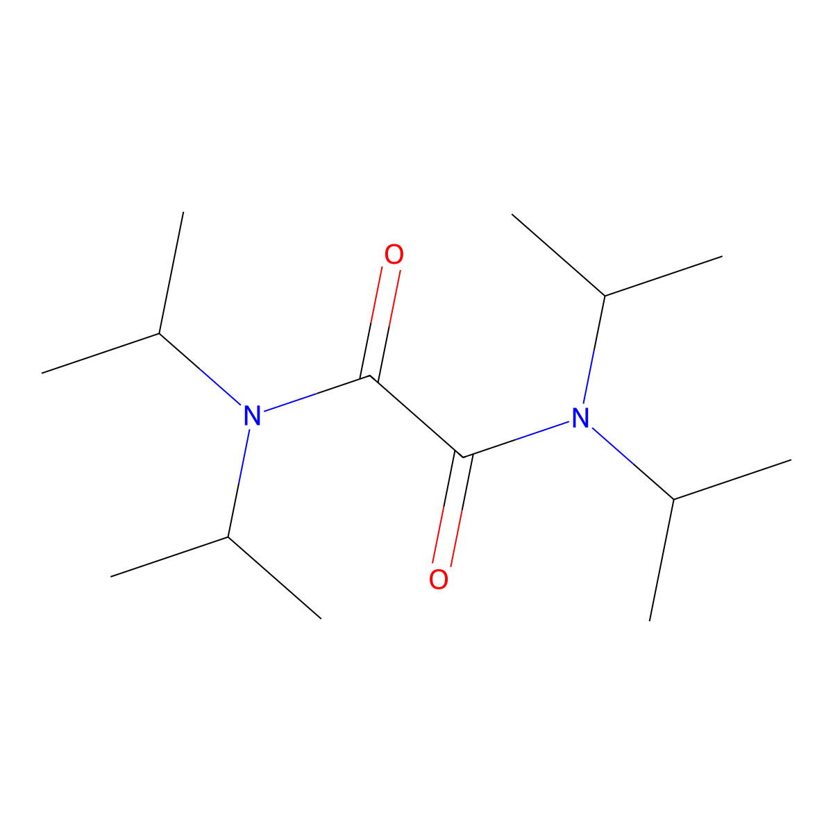 N,N,N',N'-Tetraisopropylethanediamide molecular structure, CAS 14397-53-6