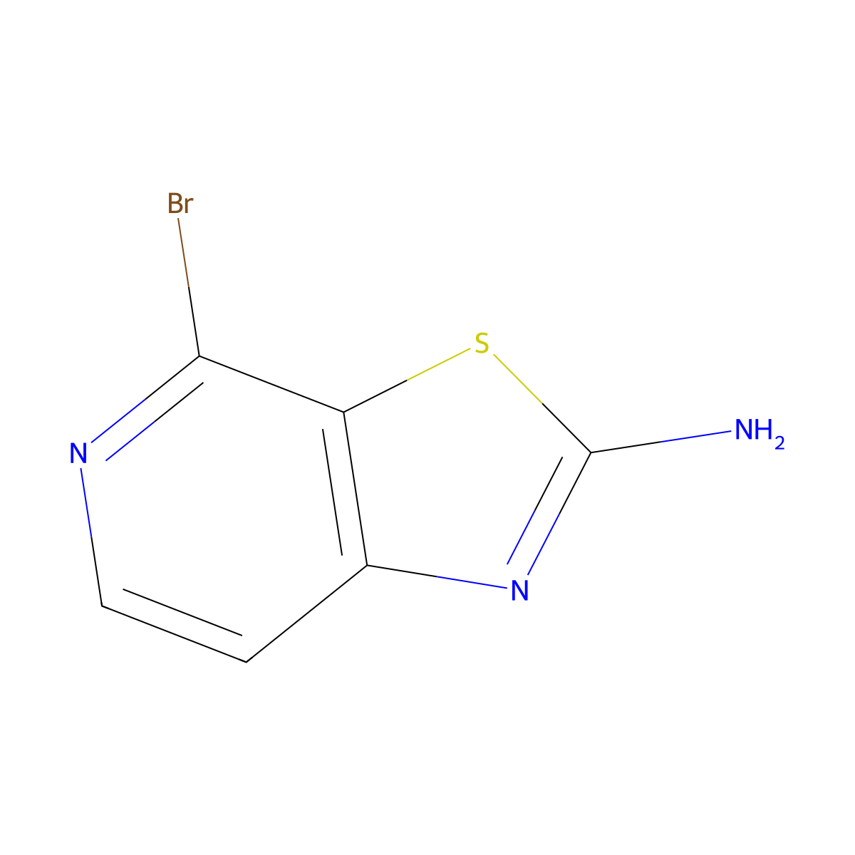 4-Bromothiazolo[5,4-c]pyridin-2-amine molecular structure, CAS 1439815-04-9
