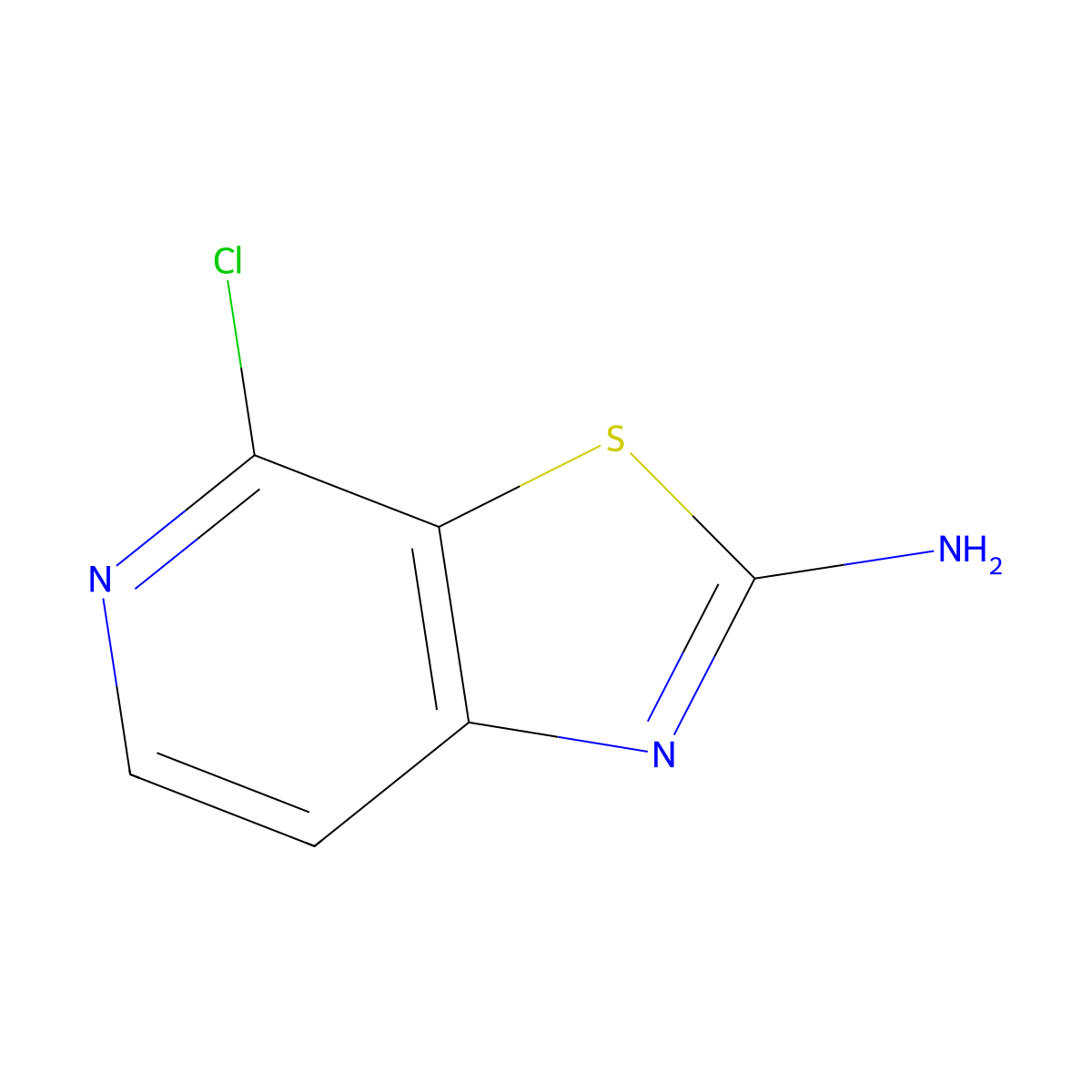 4-Chlorothiazolo[5,4-c]pyridin-2-amine molecular structure, CAS 1439824-01-7