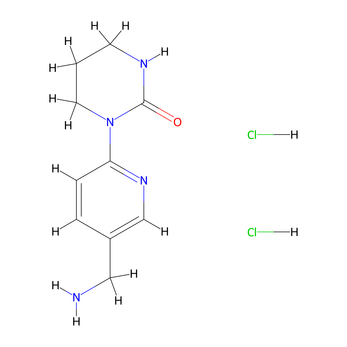 3-[5-(Aminomethyl)pyridin-2-yl]-tetrahydropyrimidin-2(1H)-one dihydrochloride molecular structure, CAS 1439896-62-4